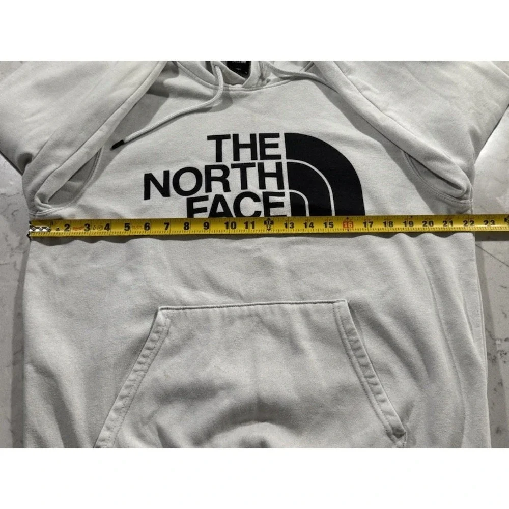 The North Face Hoodie Men Mediums White Fleece Half Dome Pullover Sweatshirt